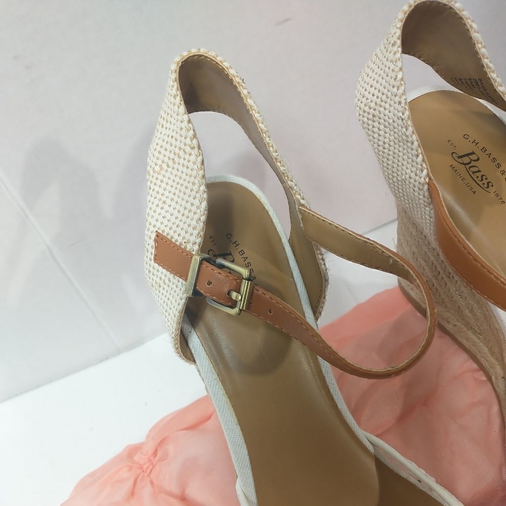 G.H. Bass & Co. Karen wedge sandals SZ 9.5M - Picture 6 of 11